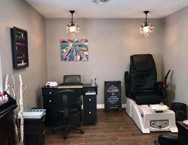 Manicure and Pedicure Area